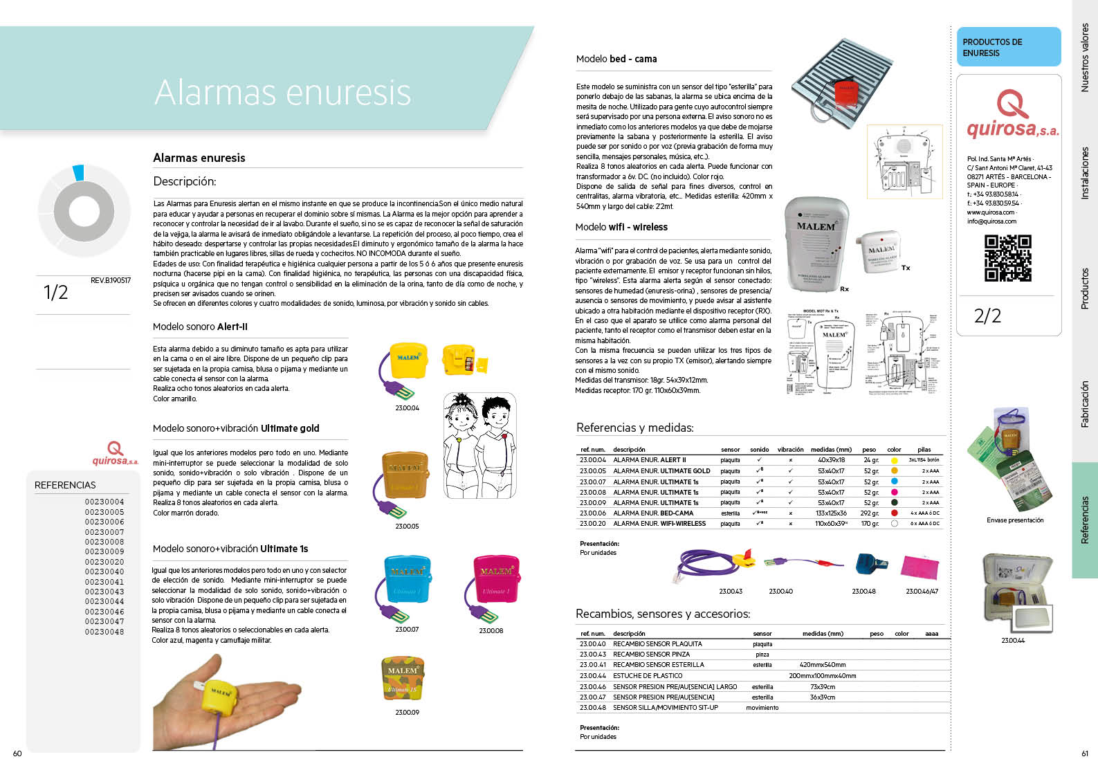 ALARMAS ENURESIS Información de Venta PDF, PDF